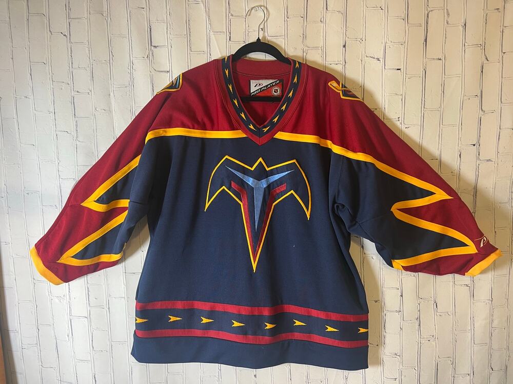 Vintage Atlanta Thrashers NHL Pro Player Hockey Jersey XL 46 1999 2000s